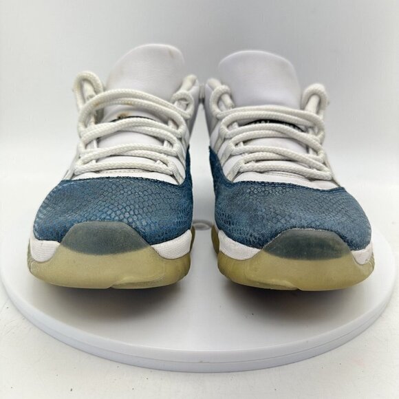Nike Air Jordan 11 XI Retro Low Men Size 8 Shoes Snakeskin Navy CD6846-102 - Picture 6 of 13